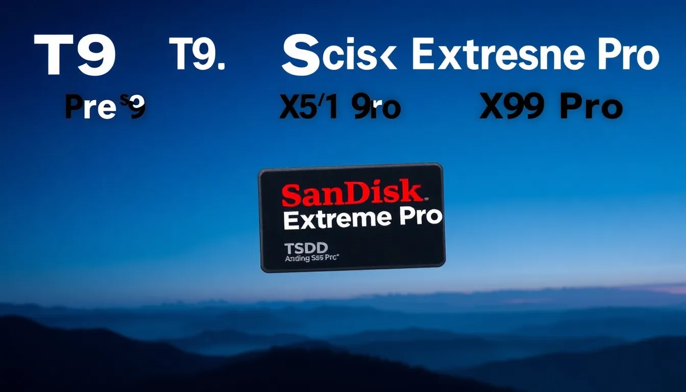 Samsung T9 vs SanDisk Extreme Pro vs Crucial X9 Pro — Best SSD for Photoshop Users