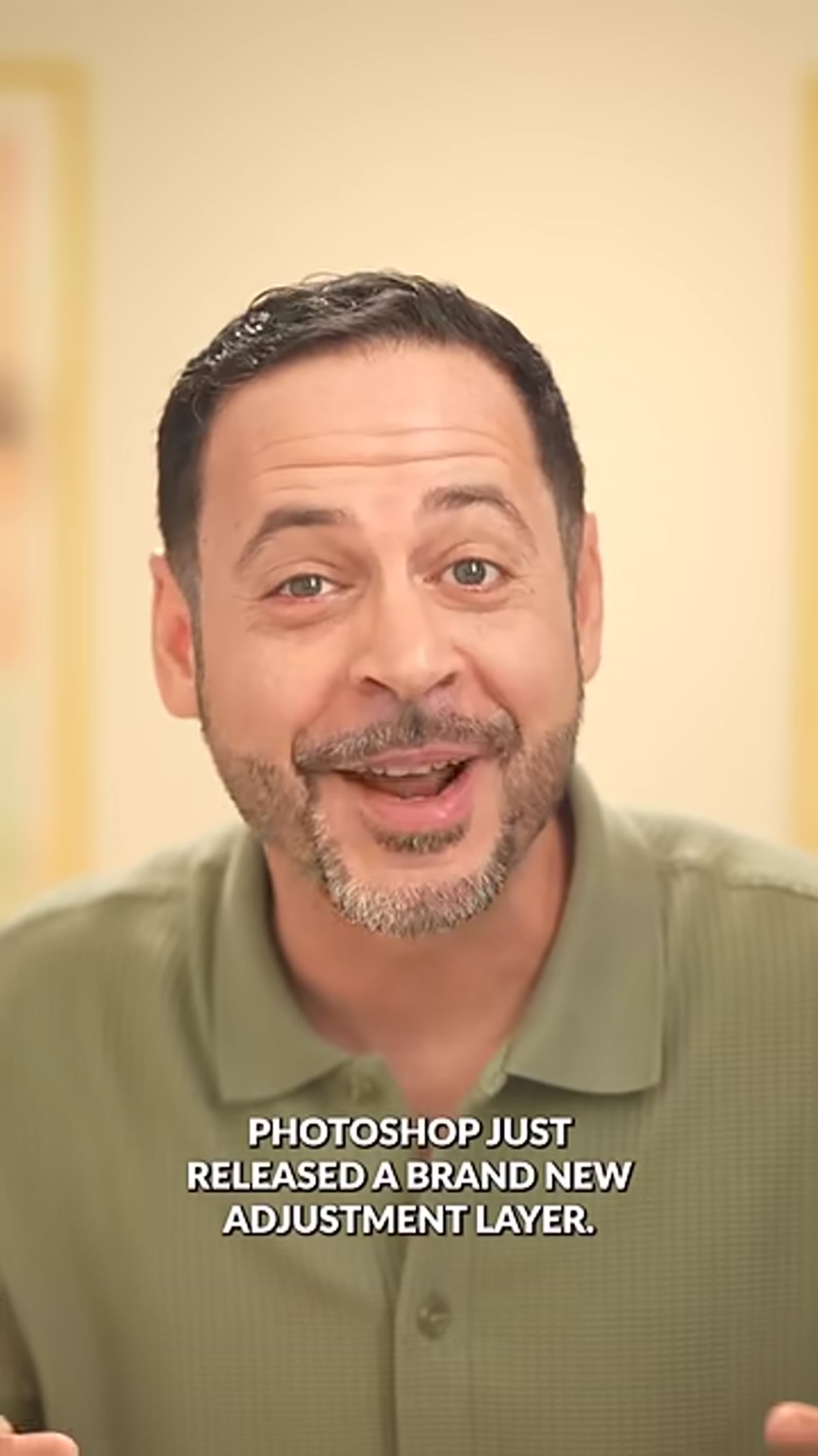 Photoshop interface with new Light adjustment layer highlighted
