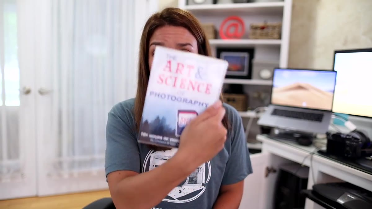 Chelsea describing the Art and Science video series topics and SD card delivery