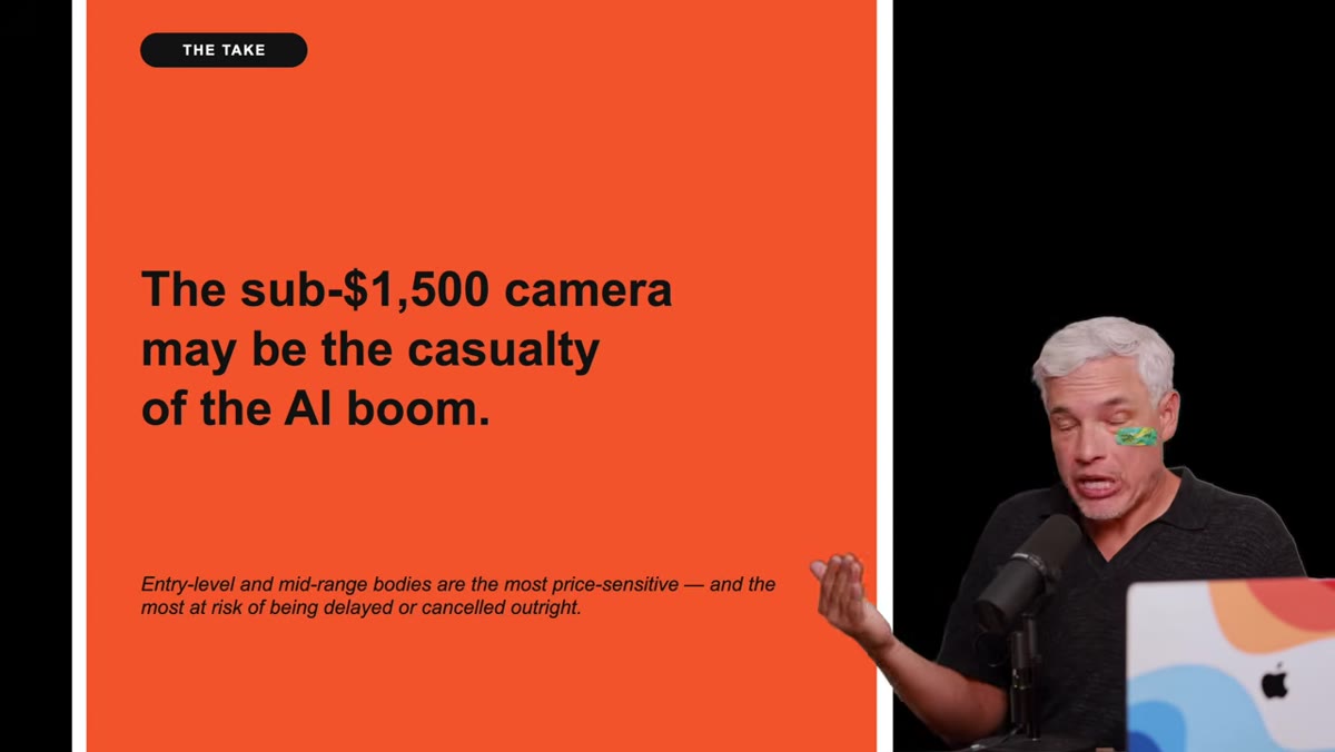 Chart showing decline of low-cost camera releases year over year