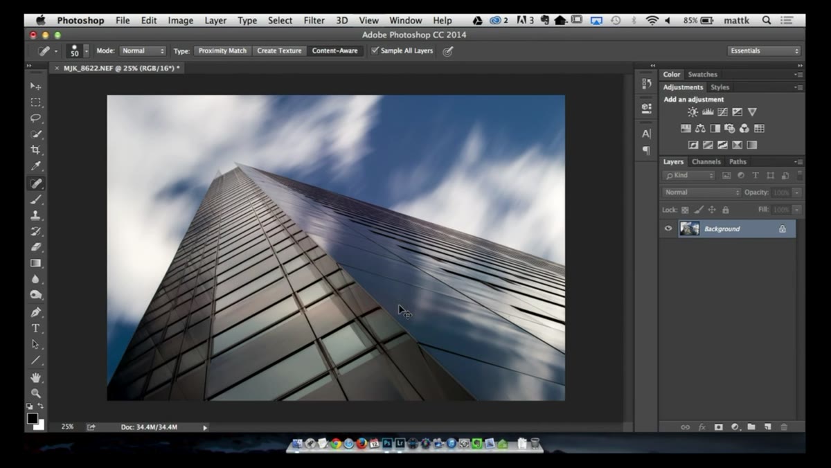 Brush preset picker open showing cloud brush options
