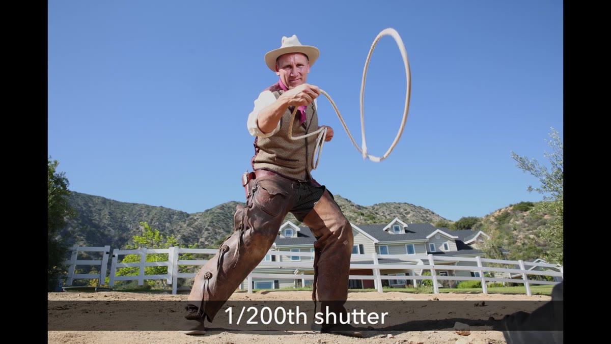 Shutter speed adjusted to 1/50th for motion blur effect