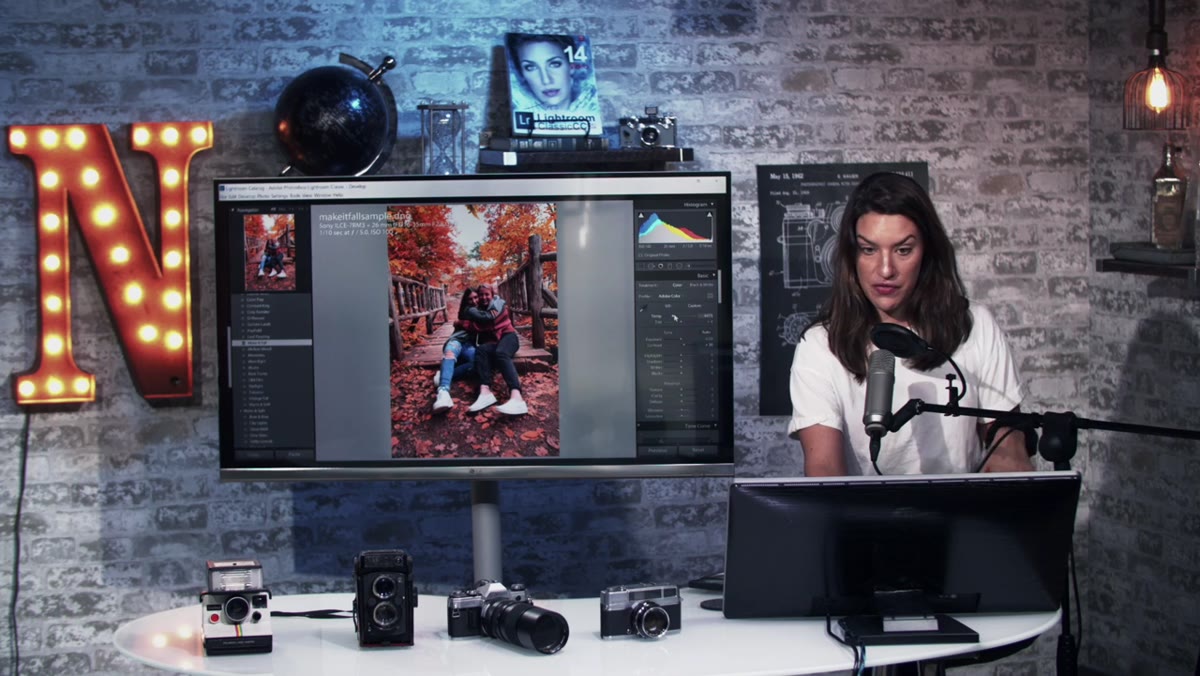 White balance slider adjustment in Basic panel