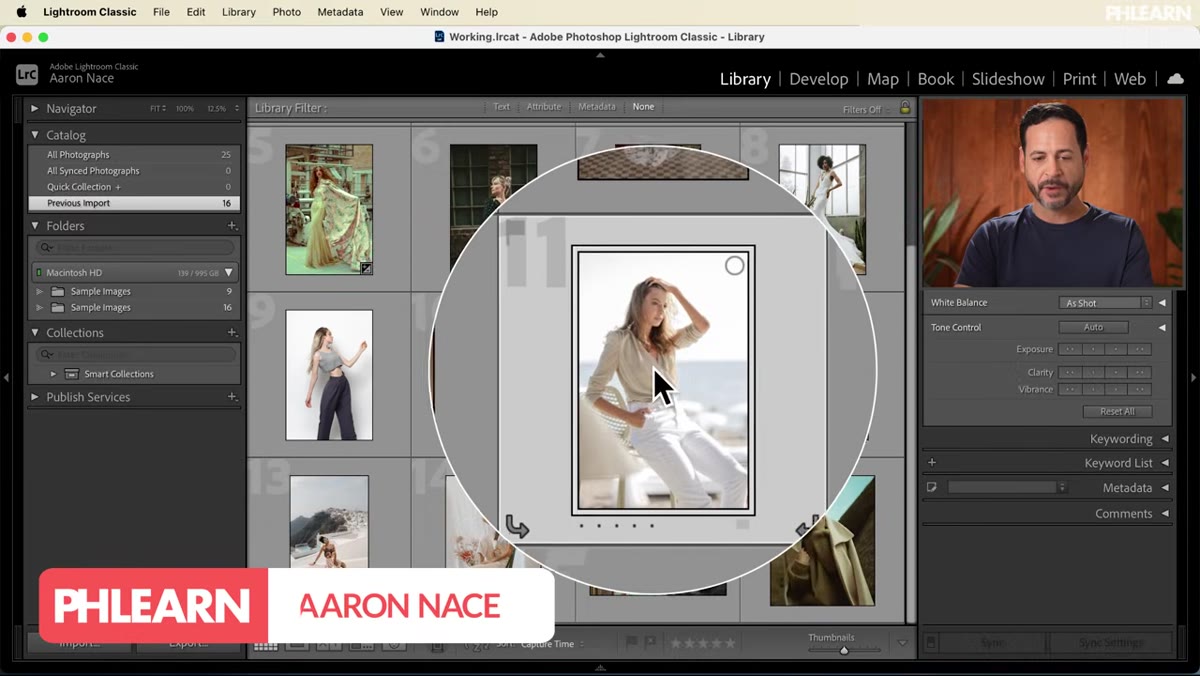 Lightroom Classic Develop module open with a single image