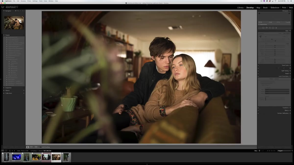 Alta preset applied showing warmer shadows and richer greens