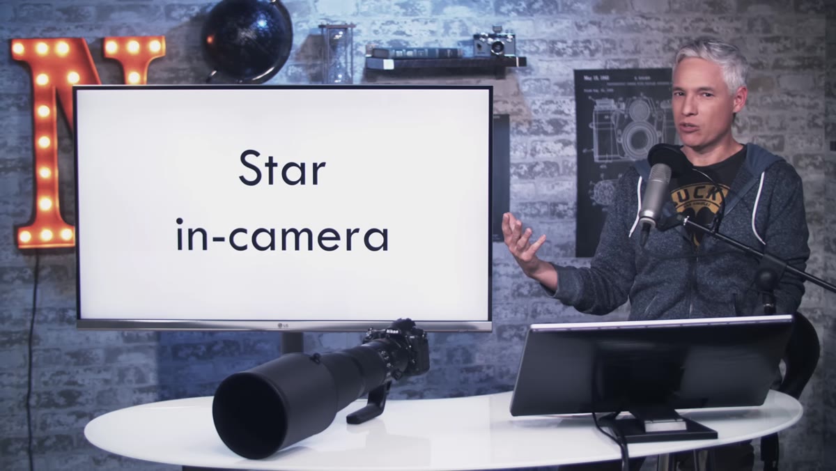 Camera rating interface showing 5-star applied to keeper image