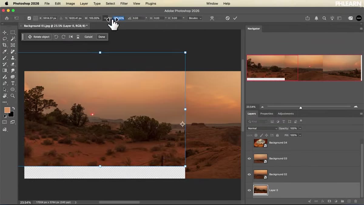 Placing a vector logo file into a Photoshop document