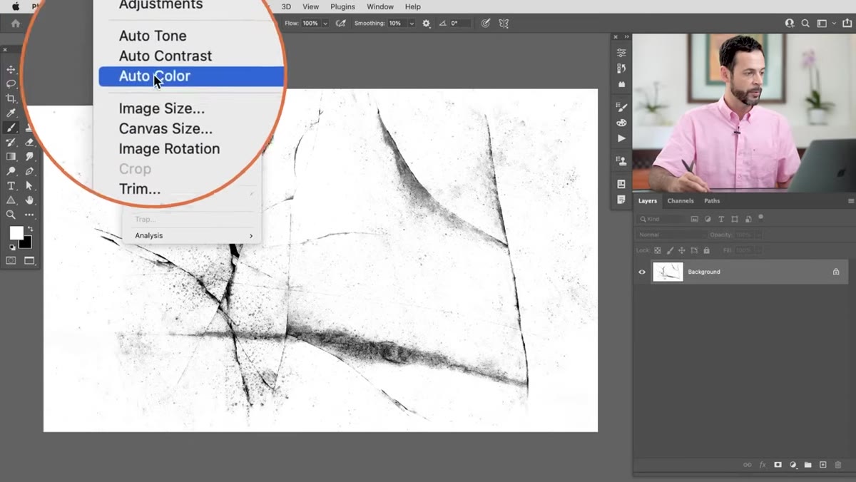 Image Size dialog with width set to 1500 pixels