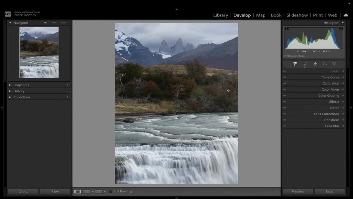 Changing profile from Adobe Color to Adaptive Color in Lightroom