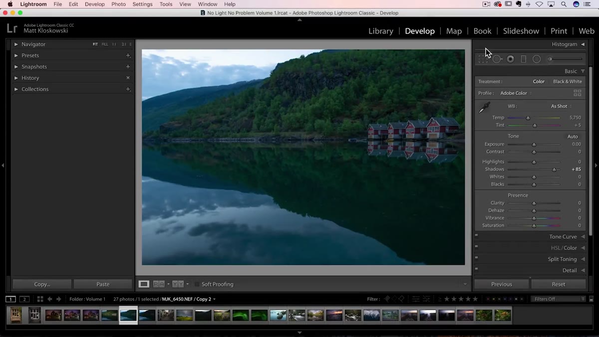 Adjustment brush selected in Lightroom&rsquo;s Develop module top-right panel
