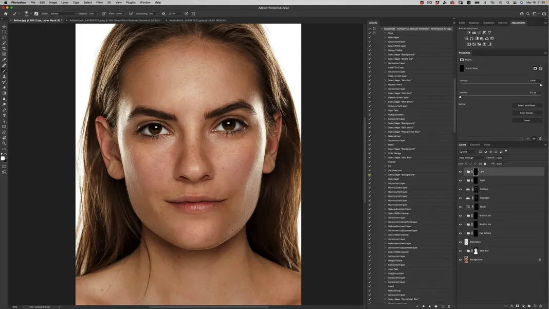 Image showing Final Portrait Retouching result in Photoshop