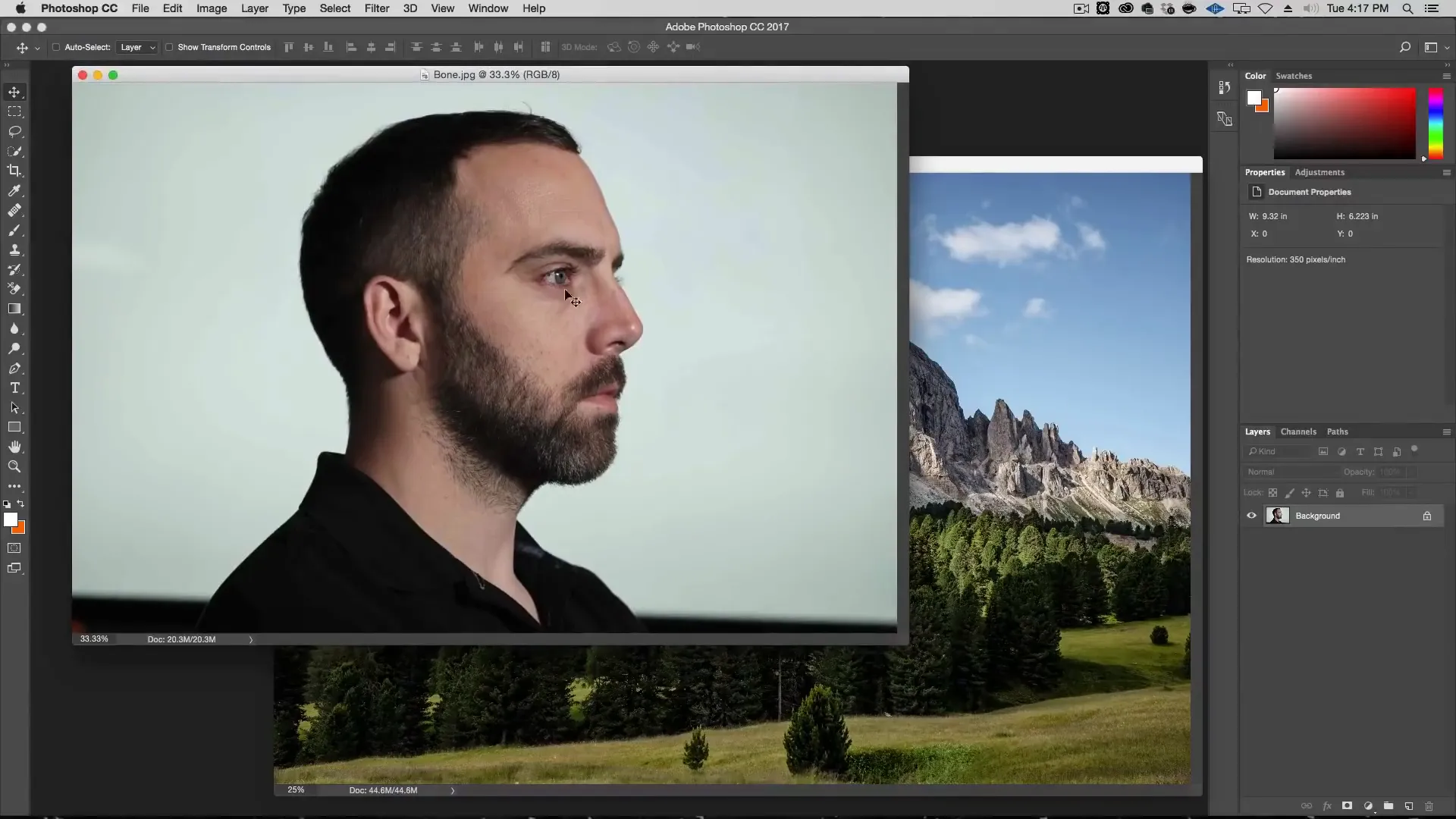 portrait image for use in double exposure photoshop