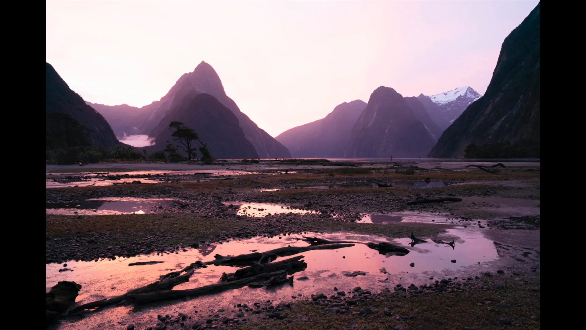 Landscape image with depth
